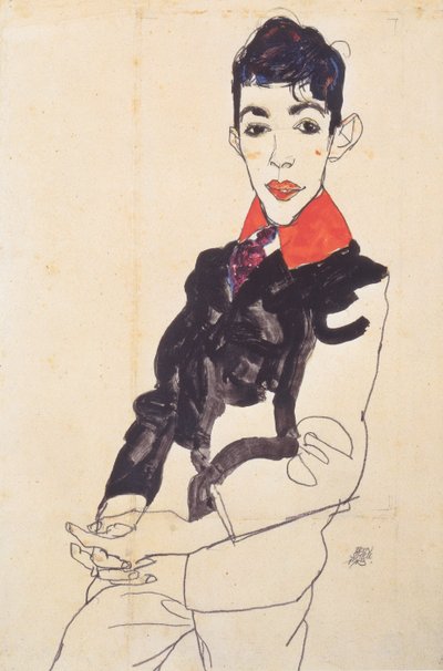 Portrait of Erich Lederer as a Boy by Egon Schiele
